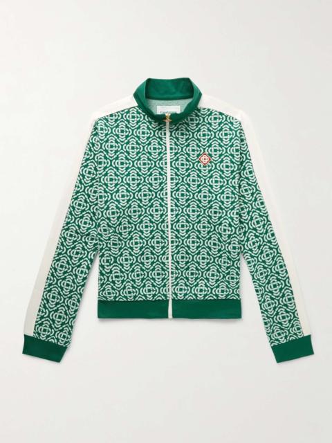 CASABLANCA Slim-Fit Logo-Jacquard Cotton-Blend Track Jacket