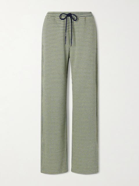 Marni Checked Jersey Wide-leg Pants
