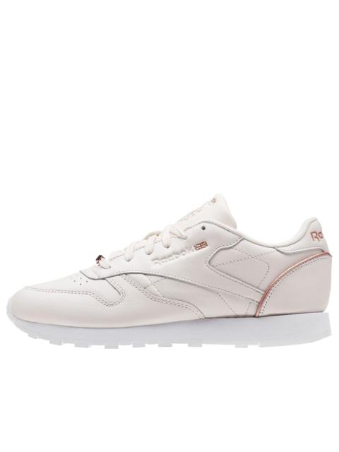 Reebok (WMNS) Reebok Classic Leather Hw Running Shoes Pink/Gold BS9880