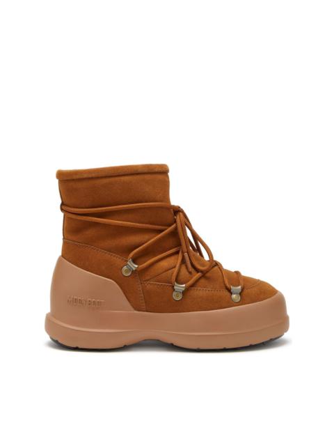 MOON BOOT Luna lace-up suede boots