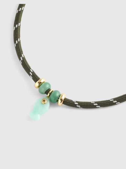Madewell Semiprecious Paracord Charm Necklace