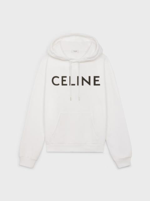 CELINE CELINE HOODIE IN COTTON FLEECE