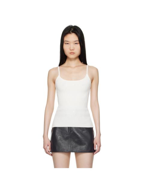 courrèges White Reedition Knit Tank Top