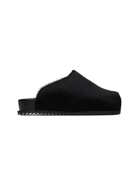 YUME YUME SSENSE Exclusive Black Truck Slide Slip-on Loafers
