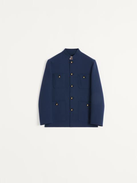 Valentino DOUBLE WOOL JACKET WITH MANDARIN COLLAR