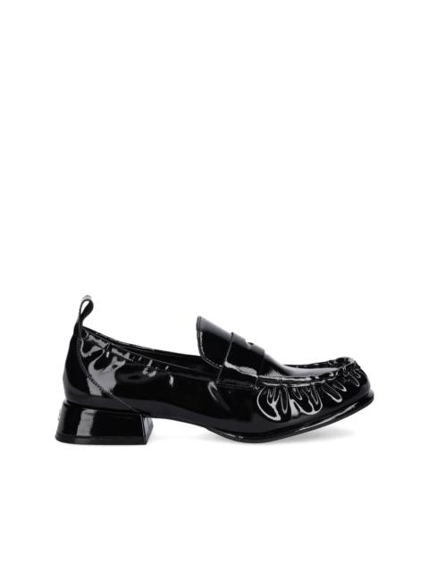 HUGO ruffled-detail loafers