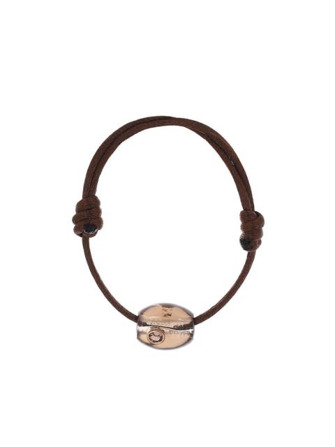 DEZSO Smoky Quartz Garnet Brown Cowry Bracelet