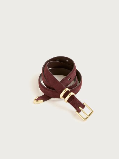 J.CREW Thin suede belt