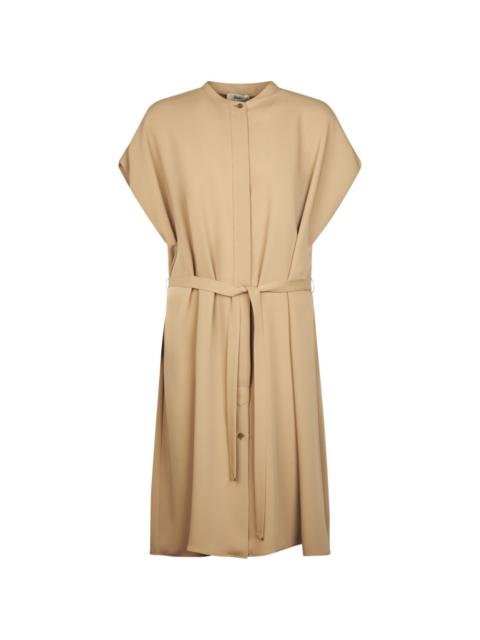 Herno belted midi dress