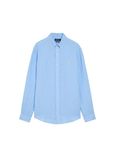 Polo Ralph Lauren LOGO-EMBROIDERED LINEN SHIRT