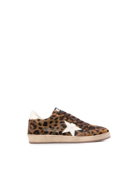 Golden Goose Ball Star leopard-pattern sneakers