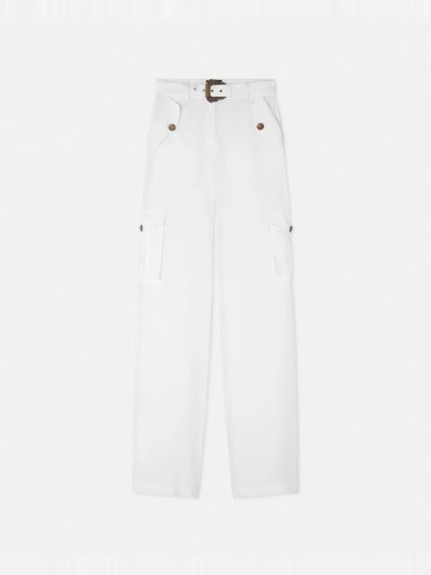VERSACE JEANS COUTURE Baroque Buckle Cargo Pants