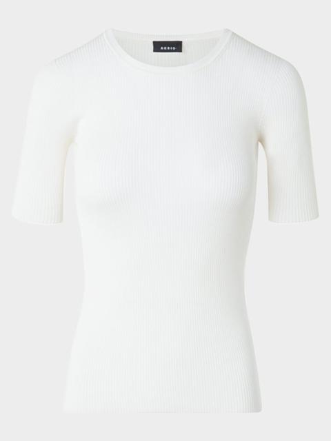 AKRIS Ribbed Seamless Crewneck Sweater