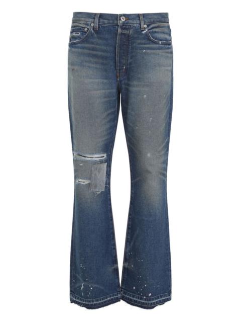 GALLERY DEPT. ripped patch jeans