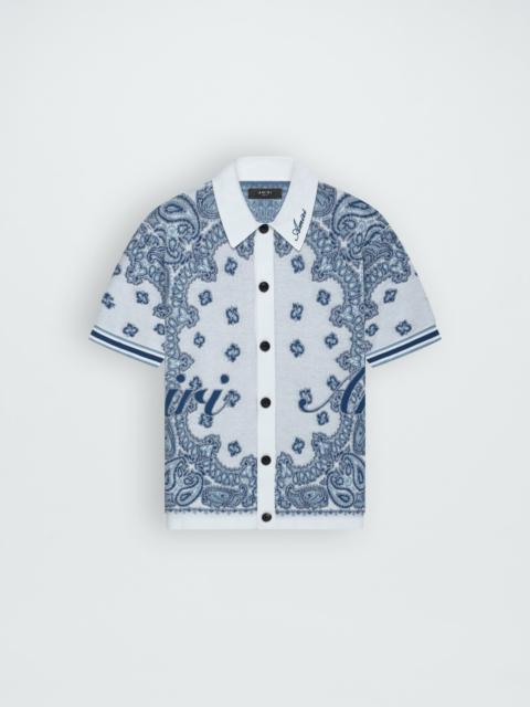 AMIRI COTTON BANDANA SS POLO