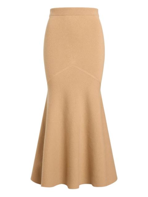 PATOU fishtail wool skirt