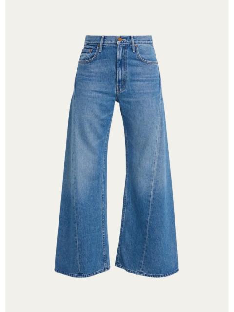 MOTHER Lil Lemon Twist Wide-Leg Jeans