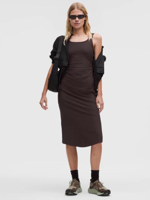 lululemon Shirred Nulu Square-Neck Dress