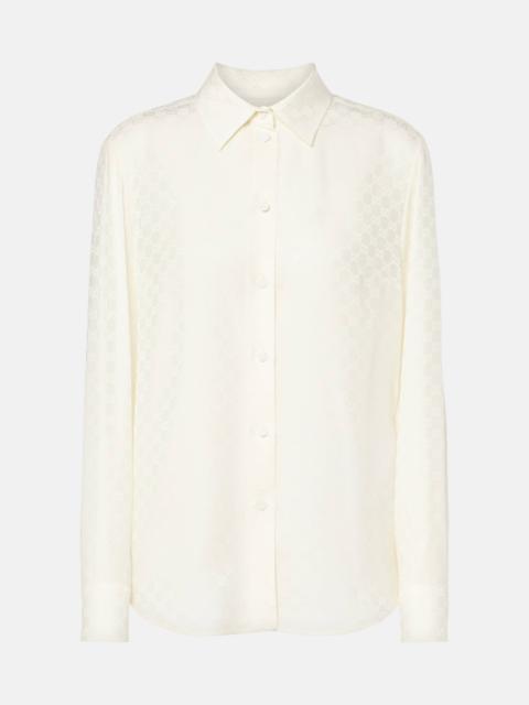 GUCCI GG silk crêpe shirt