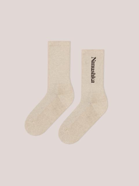 Nanushka WINT - Cotton socks - Beige