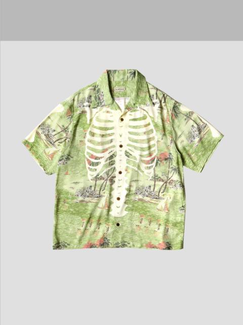 RAYON BONE HAWAIIAN SHIRTS