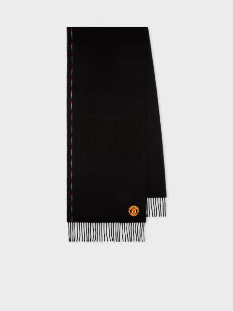 Paul Smith Paul Smith & Manchester United - Black Wool Scarf