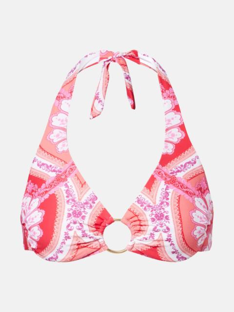 MELISSA ODABASH Brussels printed bikini top