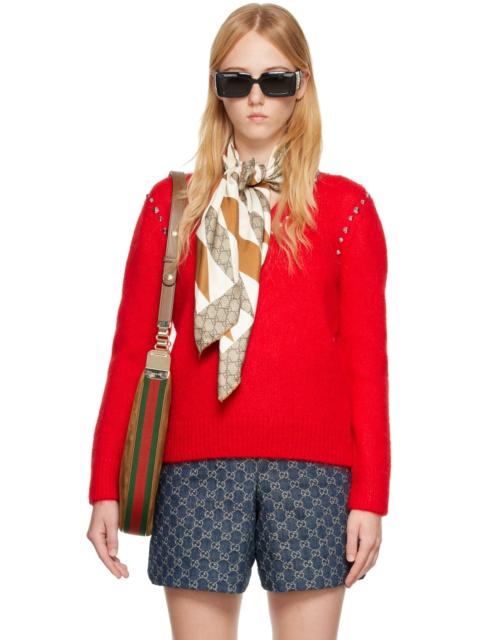 GUCCI mohair studded jumper