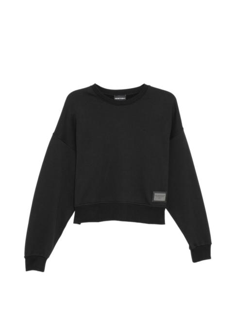 EMPORIO ARMANI boxy cropped sweatshirt
