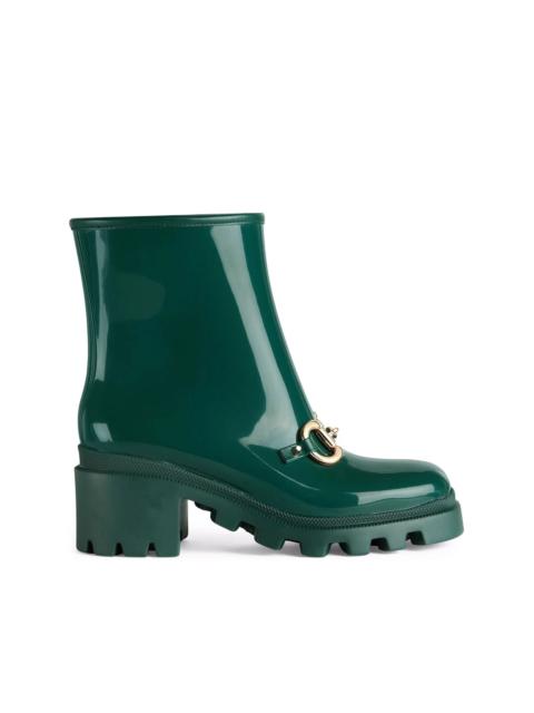 GUCCI Horsebit-detail block-heel boots