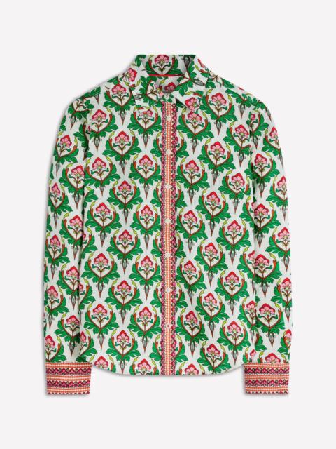 BODEN Sienna Linen Shirt-Multi, Ornamental Stamp