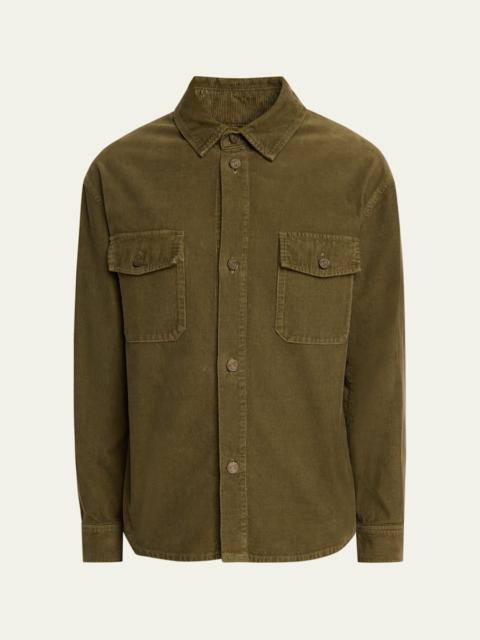 SAINT LAURENT Men's Classic-Fit Corduroy Overshirt