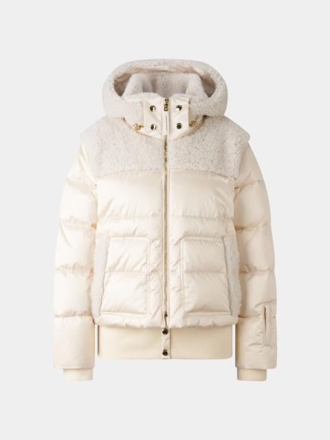 BOGNER Dia Down ski jacket in Off-white