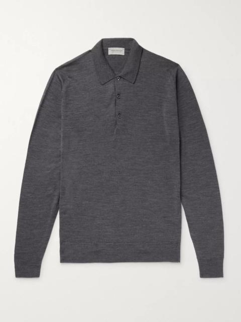 JOHN SMEDLEY Belper Slim-Fit Merino Wool Polo Shirt