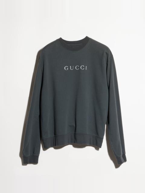 GUCCI Cotton jersey sweatshirt with print