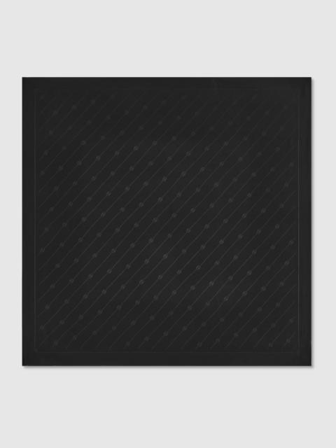 GUCCI Interlocking G chain silk carré