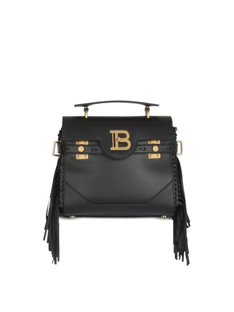 Balmain Smooth leather B-Buzz 23 bag with fringe