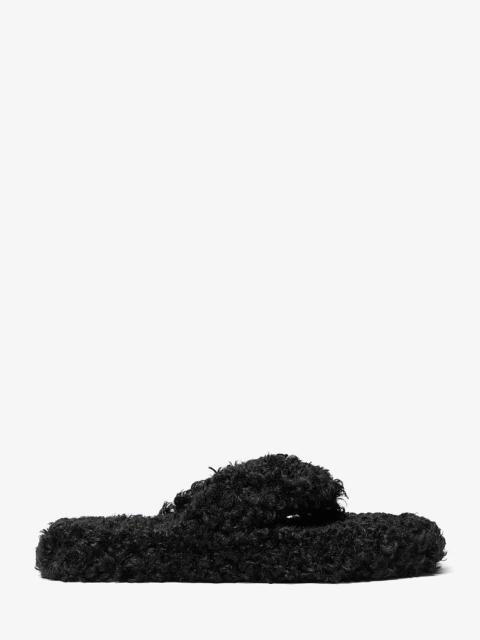 MICHAEL KORS Alani Faux-Fur Flip Flop