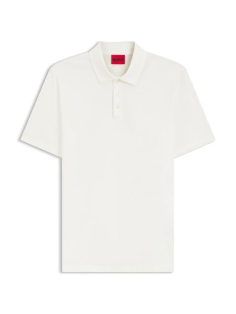 HUGO SLIM-FIT POLO IN MERCERIZED COTTON