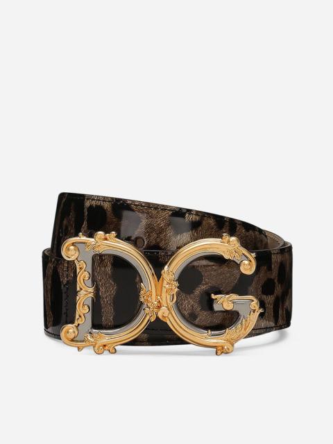 ベルト Dolce & Gabbana FW23 LEOPARD PRINT BELT (BE1348_AM568HA93M) MULTICOLOUR Dolce & Gabbana LEOPARD PRINT BELT (BE1348