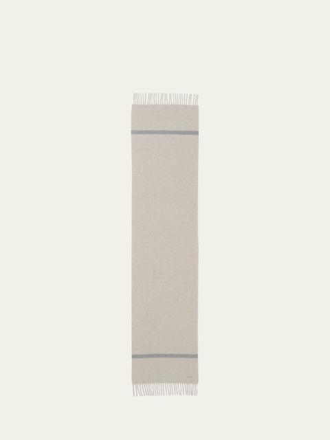 Loro Piana Men's Striped Cashmere Scarf