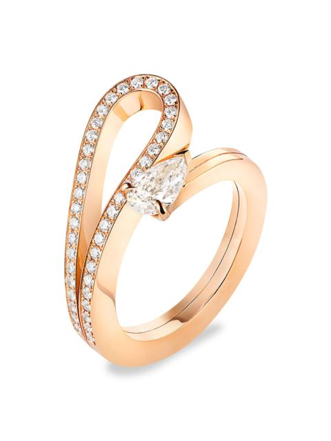 REPOSSI Women's Serti Inversé 18K Rose Gold & Diamond Ring