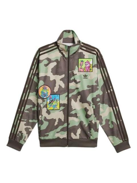 Men's adidas originals x JEREMY SCOTT Crossover Side Camouflage Sports Jacket Multi-Color H53369