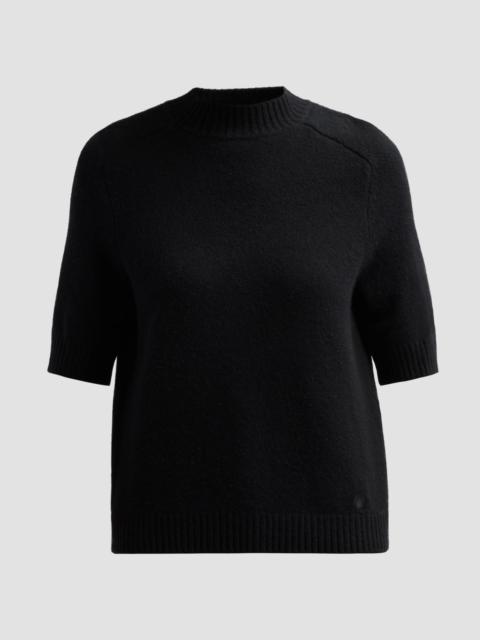 Loulou de Saison Women's Ruth Cashmere Elbow-Sleeve Top - Black