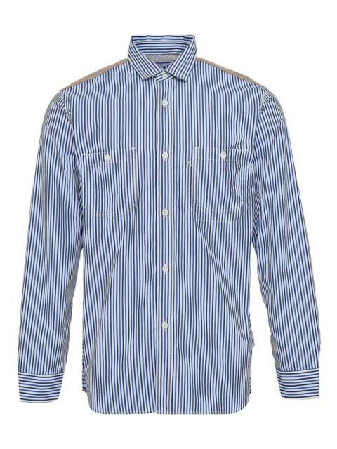 Junya Watanabe MAN striped patch shirt