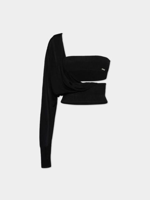 DSQUARED2 ONE SHOULDER PULLOVER