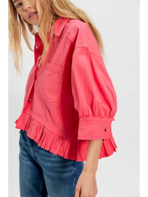FREE PEOPLE We The Free Bailey Solid Shirt
