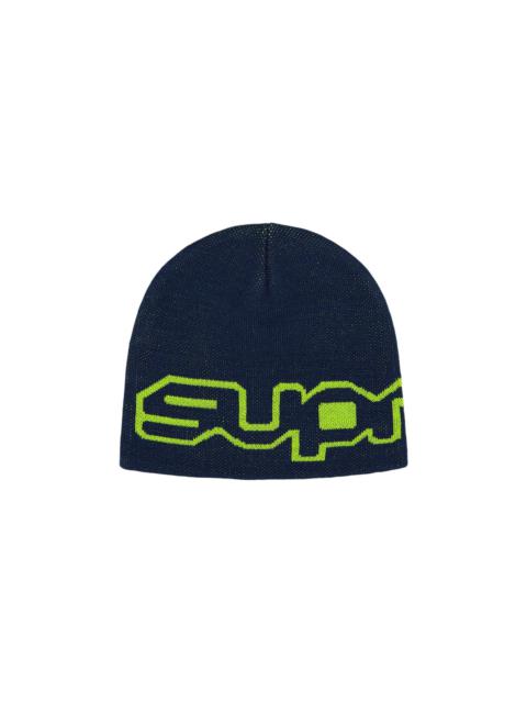 Supreme Wrap Logo Beanie 'Navy'