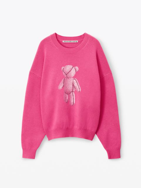 Alexander Wang long-sleeve beiress crewneck in wool