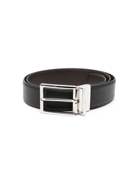 Brioni buckled leather belt